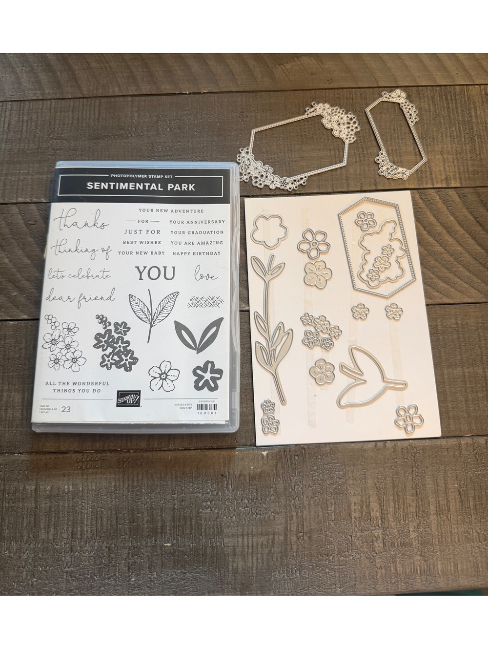 Stampin’ Up Sentimental Park stamp set and Sentimental Park die cut set